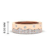 Mountain Stone Mens Wedding Ring